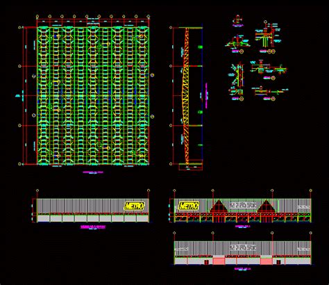 Commercial Building In Steel Dwg Section For Autocad Designs Cad