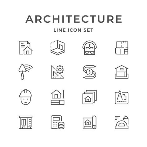 Architecture Symbols Illustrations Royalty Free Vector Graphics And Clip