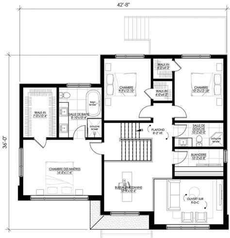 Plan De Maison Tages Avec Options A Legu Architecture Plans De Maison Duplex Plan