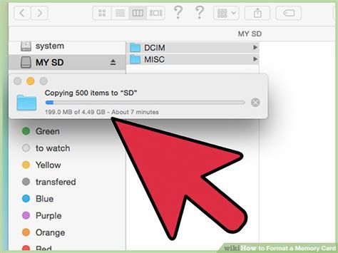 Once you've inserted the sd card properly, turn on the camera and press the menu button. 4 Ways to Format a Memory Card - wikiHow