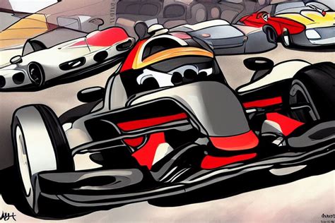 Lexica Cute Cartoon Mclaren F1 Caricature Style 8k