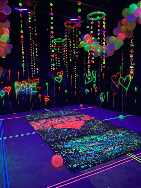 Neon Party Themes Glow Party Decorations 90s Theme Party Graffiti