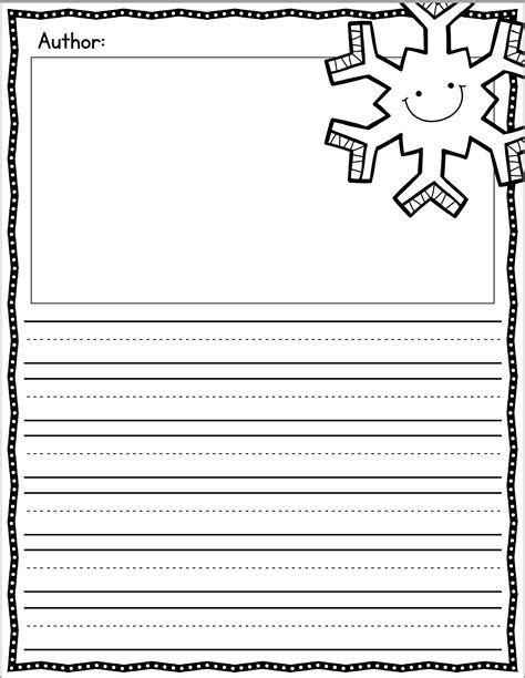 Winter Theme Writing Paper A Teachable Teacher