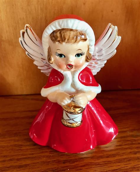 Christmas Angel Glass Figurines Angel Figurines Porcelain Figurines Christmas Memory