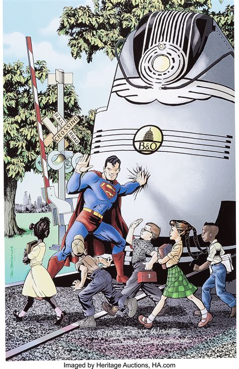 Jon Bogdanove Superman Signed Print C 2020s Memorabilia Lot
