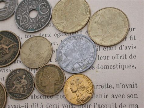 French Old Coins Collection 50pcs Antique Vintage Coins 1919