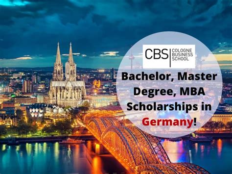 Bachelor Master Degree Mba Scholarships In Germany Paid