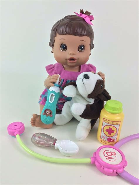 Baby Alive Doll Better Now Baby 2008 Brunette Drink Wet Hasbro