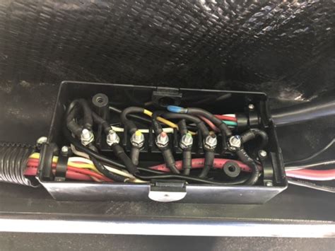 In the uk, trailer lights are normallly connected using a 7 pin plug and socket known as a type 12n. Trailer Wiring Junction Box - 7 Color Coded Terminals - ABS Buyers Products Accessories and ...