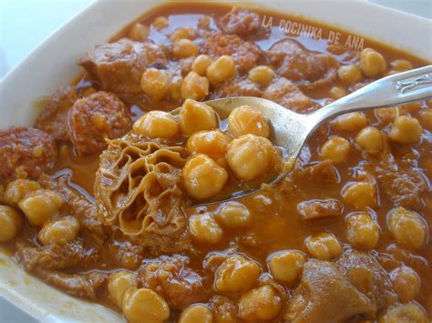 Receta fácil paso a paso. GARBANZOS CON CALLOS | Receta | Garbanzos, Recetas callos ...