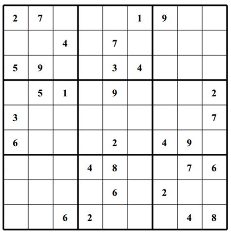 Sudoku Grids Free Printable Sudoku Grids