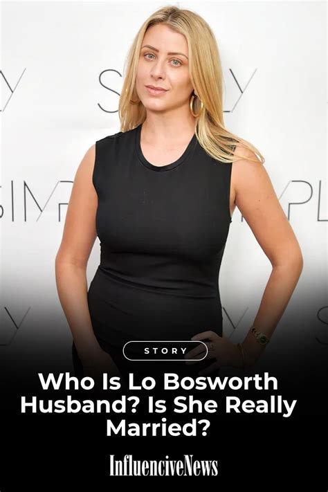 Lo Bosworth Husband Is She Really Married
