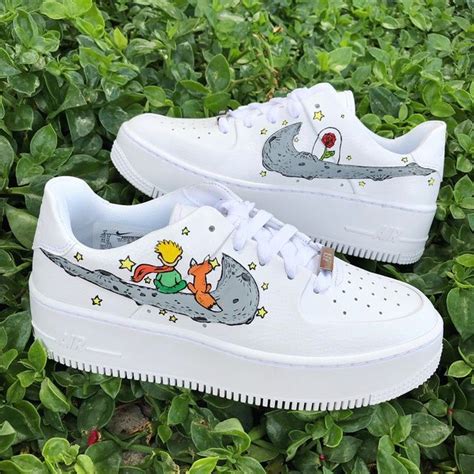 Nike has sued internet collective mschf for collaborating with rapper lil nas x over the satan shoes, a pair of modified nike shoes allegedly containing a drop of human blood mschf is selling 666. Petit prince x AF1 | THE CUSTOM MOVEMENT | Custom shoes ...