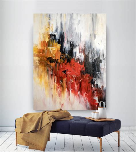 Large Abstract Paintingmodern Abstract Paintingbright Etsy