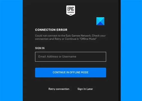 Fix Epic Games Connection Error Issues And Problems On Windows 1110