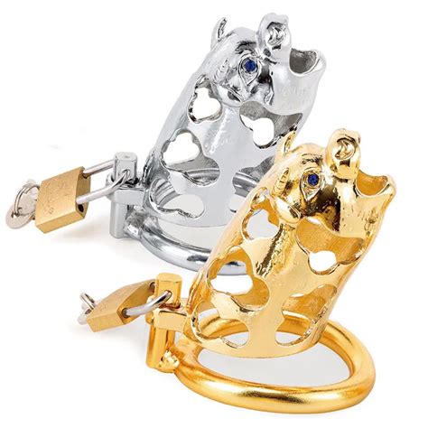 Male Chastity Lock Metal Cock Cage Erotic Adult Sex Toys For Men Penis