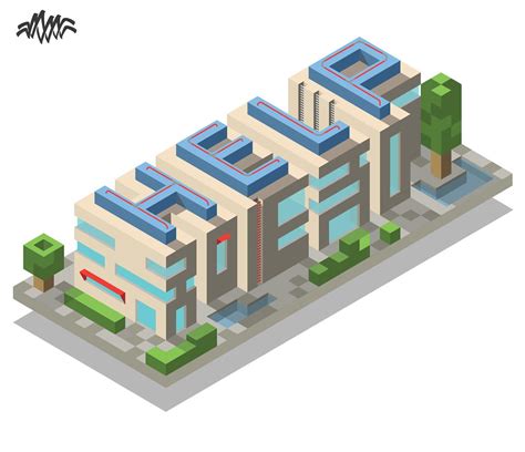 Check Out My Behance Project Isometric Illustration