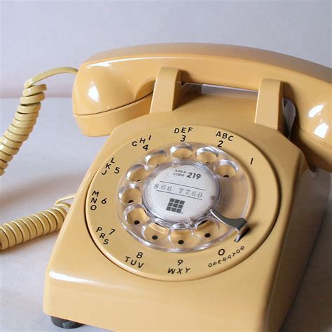 60s Working Buttercream Telephone Retro Phone Vintage Electronics