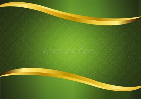Luxury Green With Gold Lines Background Vector Design