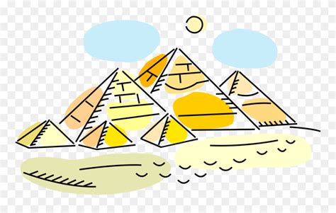 Vector Illustration Of Ancient Egyptian Great Pyramids Ancient Egypt