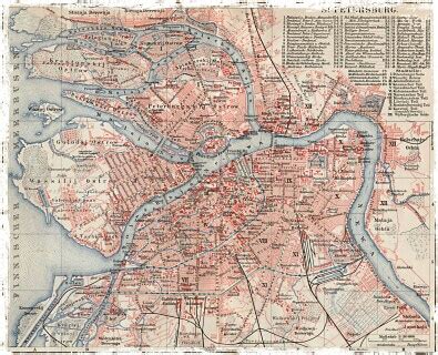 Each angle of view and every map style has its own advantage. Sankt Petersburg Karte 1905 | Welt der Vorfahren