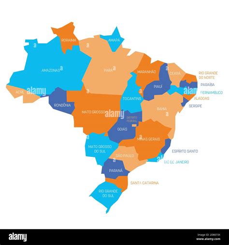 Brazil Political Map Hi Res Stock Photography And Images Alamy