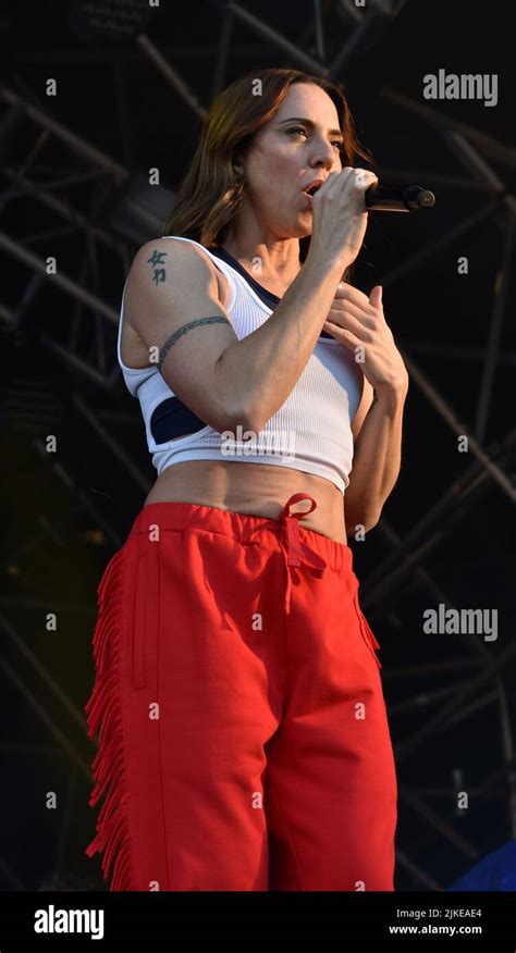 Melanie C Sporty Spice Performing Live On Stage In Concert Day 3 Of Victorious Festival 2021