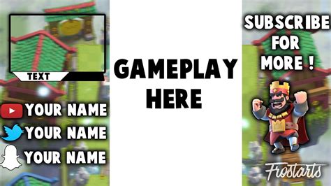 Clash Royale Overlay Template 1frostarts Youtube