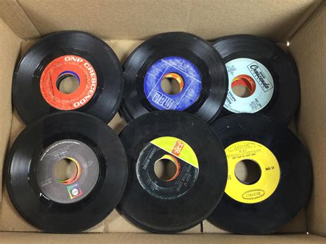 Lot 60 Vintage 45 Vinyl Records