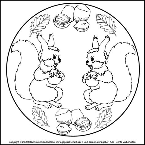 eichhörnchen mandalas | Ausmalbilder für kinder | Mandala coloring