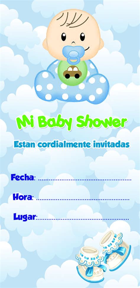 Tarjetas De Invitacion Editables Para Baby Shower Descarga Gratis