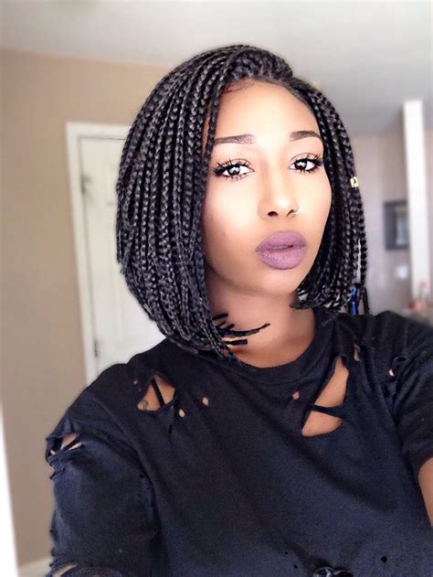 Only 24 Dollars Box Braid Bob Wig Short Box Braids Braids For Short Hair Bob Braids