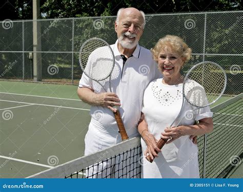 Senior Tennis Players Stock Image Image Of Male Mature 2305151