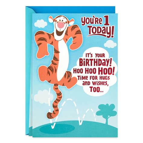 Disney Winnie The Pooh Tigger Pop Up First Birthday Card In St