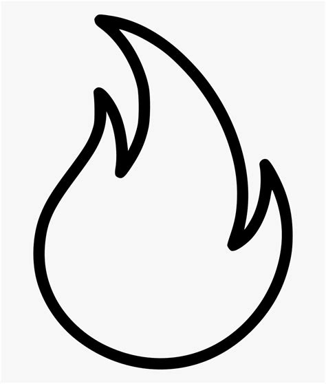 Flame Clip Art Black And White