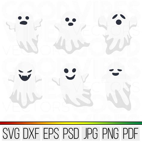 Halloween Ghost Svg Ghosts Svg Cut File For Cricut And Silhouette Svg