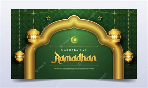 Premium Vector Detailed Ramadhan Banner Illustration