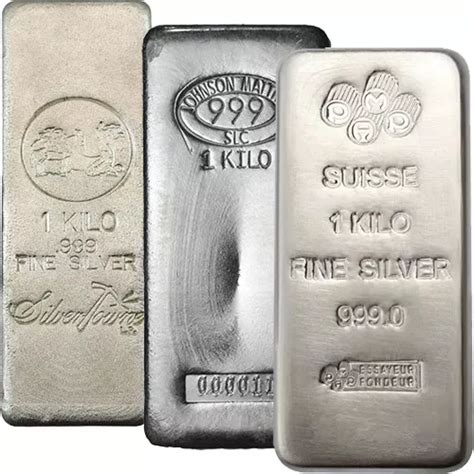 1 Kilo Silver Bar Varied Condition Any Mint 140000 Apr Value