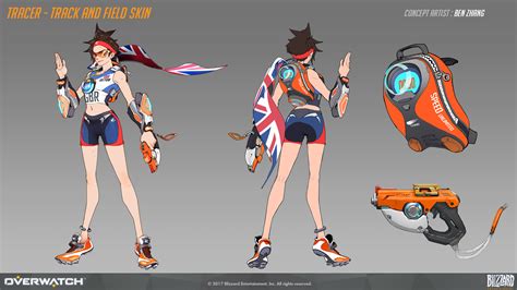 Artstation Tracer Track And Field Skin Concept