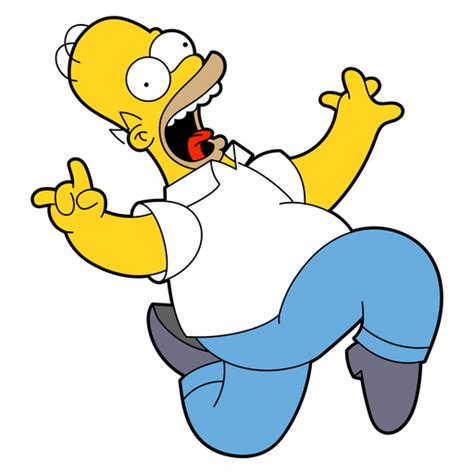Homer Simpson Running
