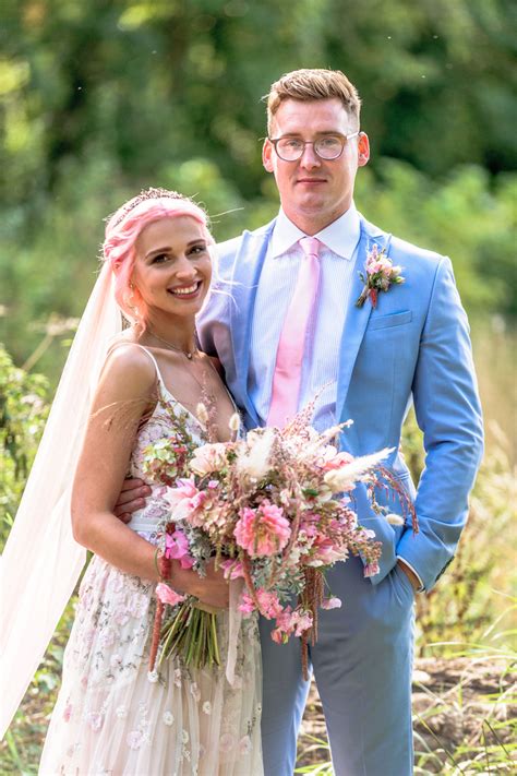 A Pretty In Pink Diy Back Garden Wedding · Rock N Roll Bride