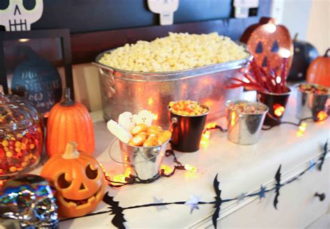 Awesome Halloween Popcorn Bar Halloween Happily Hughes