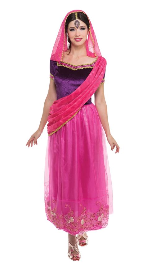 Belly Dancer Bollywood Genie Arabian Princess Ladies Fancy Dress Costume Jasmine Standard Ebay