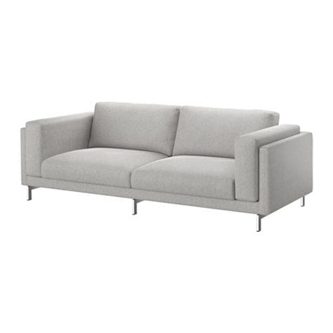 Be careful not to confuse with the ikea norsborg, which looks and sounds similar. NOCKEBY Sofa - Tallmyra white/black, chrome plated - IKEA