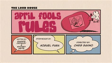 April Fools Rules The Loud House Encyclopedia Fandom