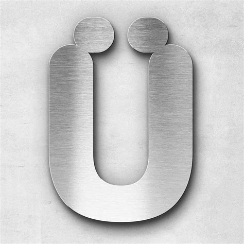 Metal Letter Ü Uppercase - Classic Series