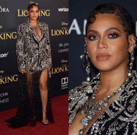On The Scene At The Lion King Premiere In Los Angeles Featuring Looks From Beyoncé In Alexander