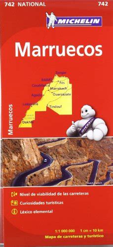 Mapa National Marruecos Mapas National Michelin 9782067172258