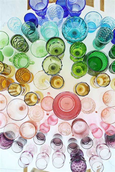 Cheers To Colored Glassware Sfgirlbybay