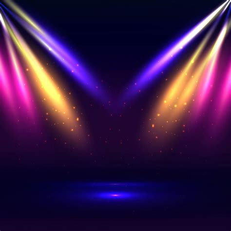 Free Vector Colorful Stage Lights Background